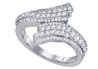.81 CARAT WOMENS BRILLIANT ROUND CUT DIAMOND RING WEDDING BAND WHITE GOLD