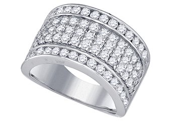 2.01 CARAT WOMENS BRILLIANT ROUND CUT DIAMOND RING WEDDING BAND WHITE GOLD