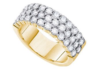 1 CARAT WOMENS BRILLIANT ROUND CUT DIAMOND RING WEDDING BAND YELLOW GOLD