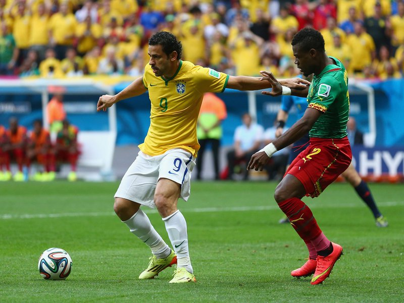 004 - 8 X 6 Photo - Football - FIFA World Cup 2014 - Brazil V Cameroon Fred & Henri Bedimo.jpg