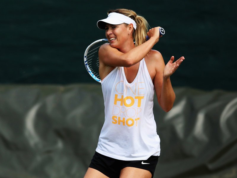 007 - 8 X 6 Photo - Tennis - Wimbledon Championship 2014 - Day 1 - Maria Sharapova Practices