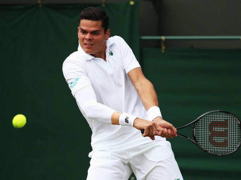 042 - 8 X 6 Photo - Tennis - Wimbledon Championship 2014 - Day 2 - Milos Raonic