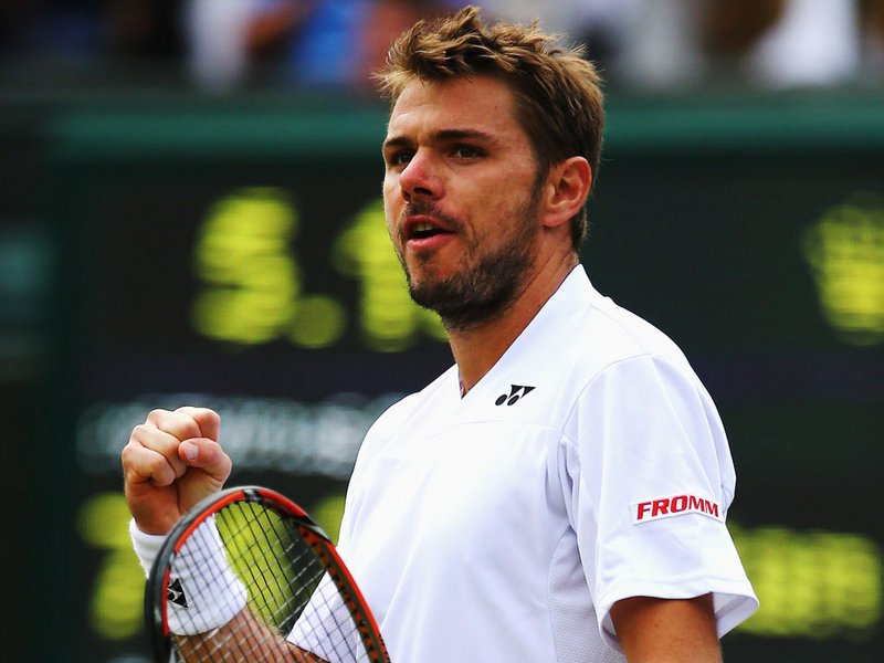 047 - 8 X 6 Photo - Tennis - Wimbledon Championship 2014 - Day 2 - Stan Wawrinka