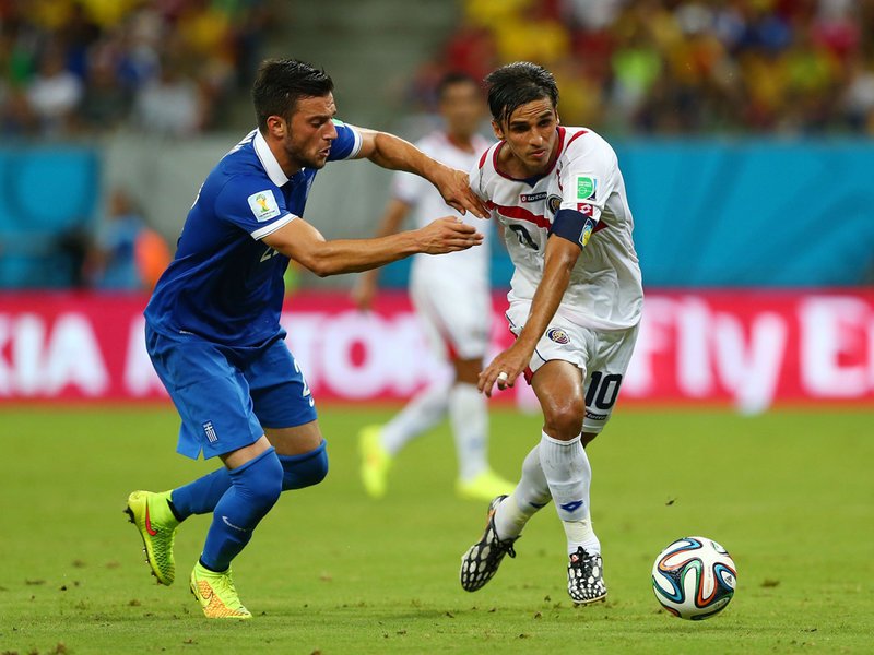456 - 8 X 6 Photo - Football - FIFA World Cup - Costa Rica V Greece - Andreas Samaris
