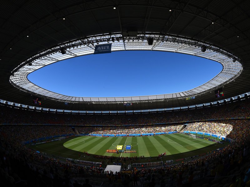 470 - 8 X 6 Photo - Football - FIFA World Cup - Holland V Mexico Fortaleza Stadium General Estadio