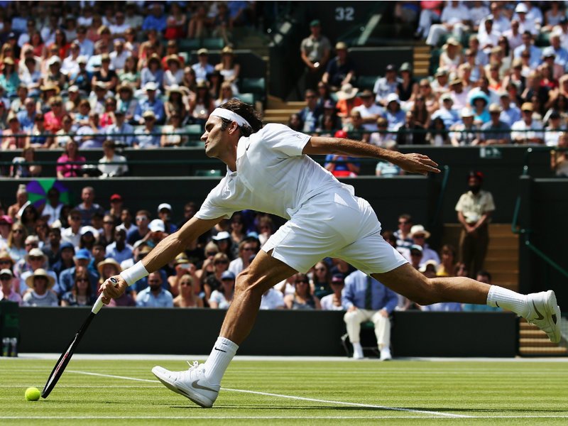 083 - 8 X 6 - Photo - Tennis - Wimbledon Championship 2014 - Day 8 - Roger Federer