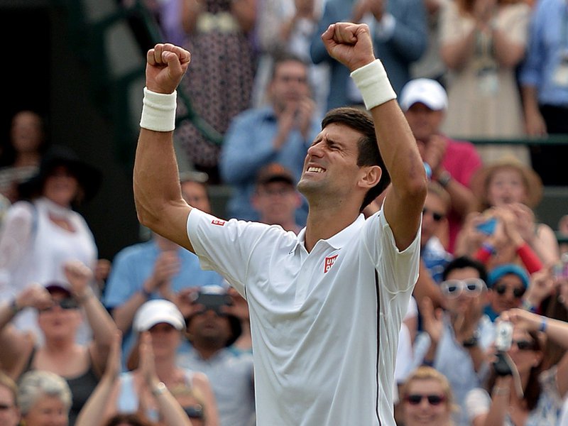099 - 8 X 6 Photo - Tennis - Wimbledon Championship 2014 - Day 9 - Novak Djokovic