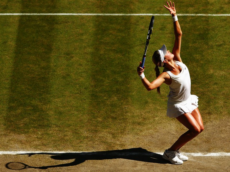 112 - 8 X 6 Photo - Tennis - Wimbledon Championship 2014 - Ladies Semi-Finals - Bouchard V Halep