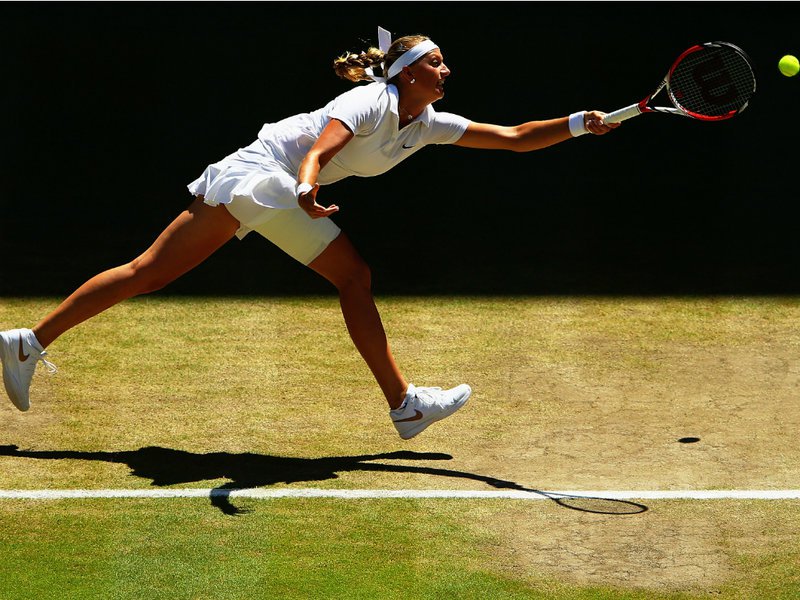 117 - 8 X 6 Photo - Tennis - Wimbledon Championship 2014 - Ladies Semi-Finals - Kvitova