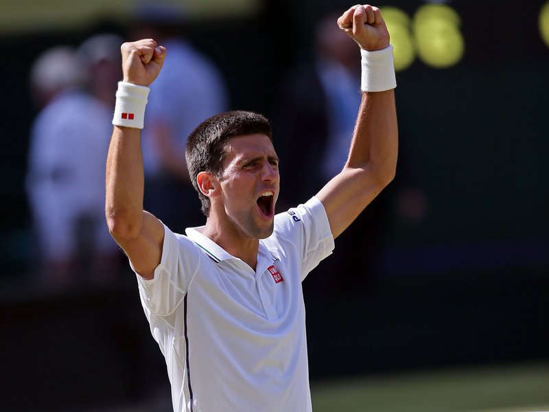 129 - 8 X 6 Photo - Tennis - Wimbledon Championship 2014 - Mens Semi Finals - Novak Djokovic