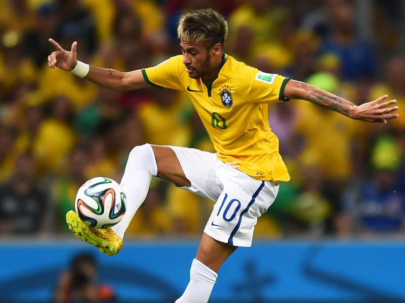 560 - 8 X 6 Photo - Football - FIFA World Cup 2014 - Brazil V Colombia - Neymar