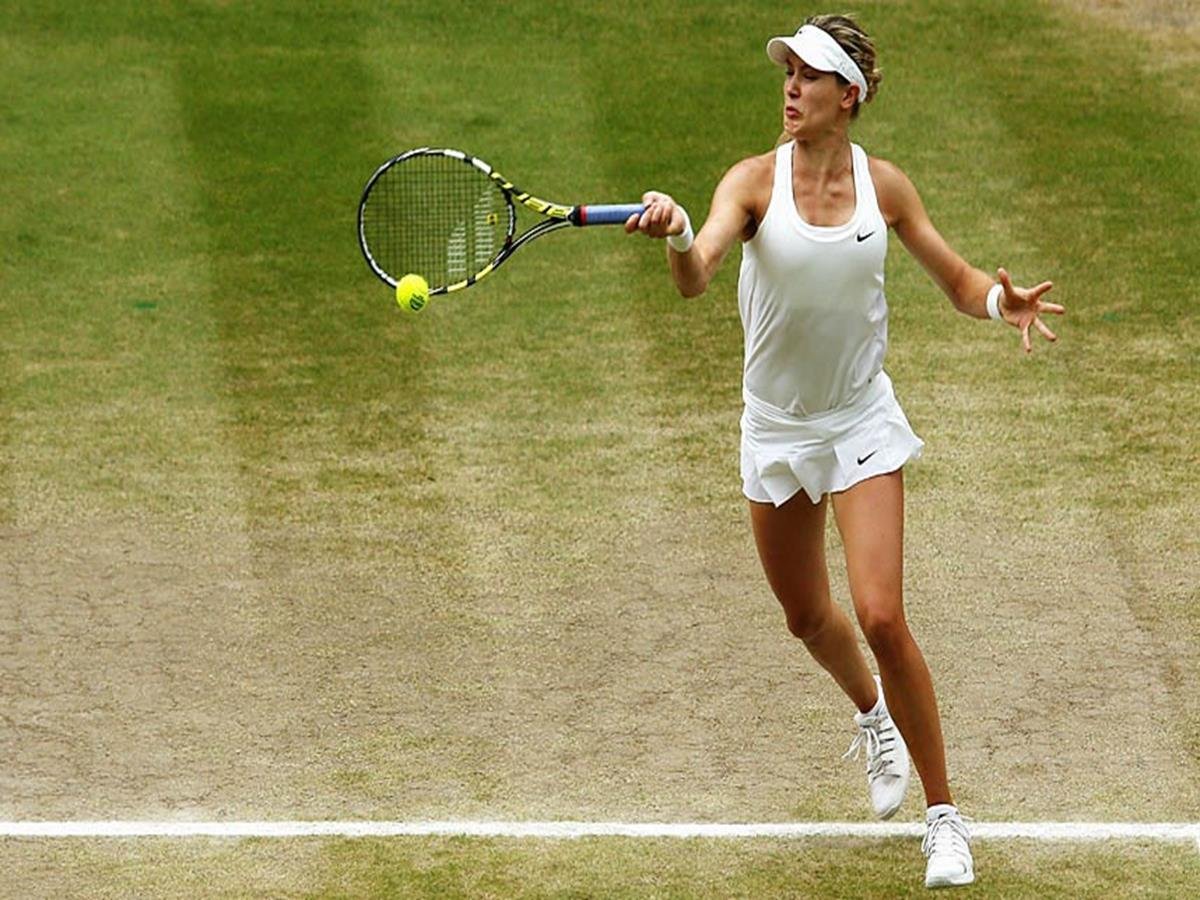 138 - 8 X 6 Photo -Tennis - Wimbledon Championships 2014 - Ladies Final - Kvitova V Bouchard