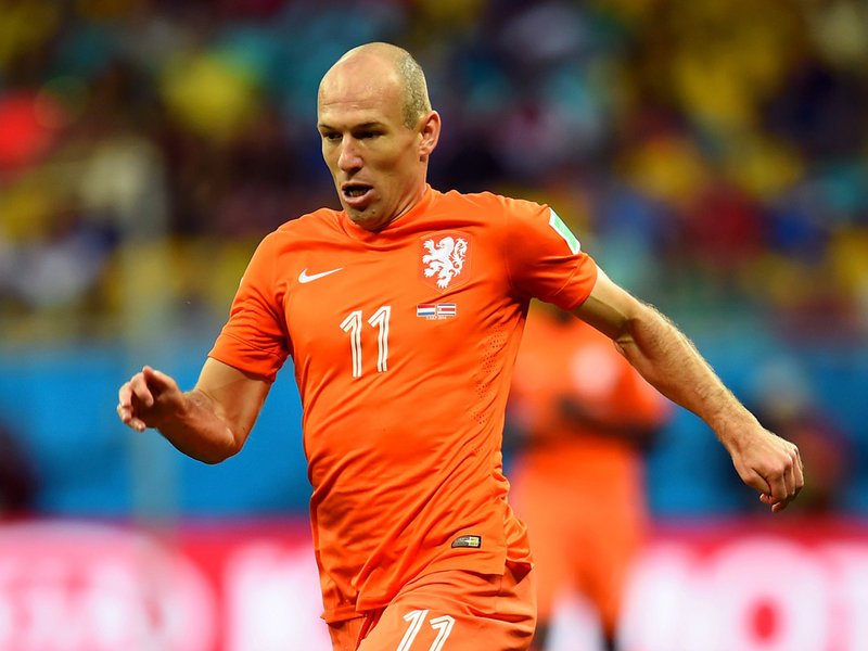 568 - 8 X 6 Photo - Football - FIFA World Cup 2014 - Holland V Costa Rica - Arjen Robben