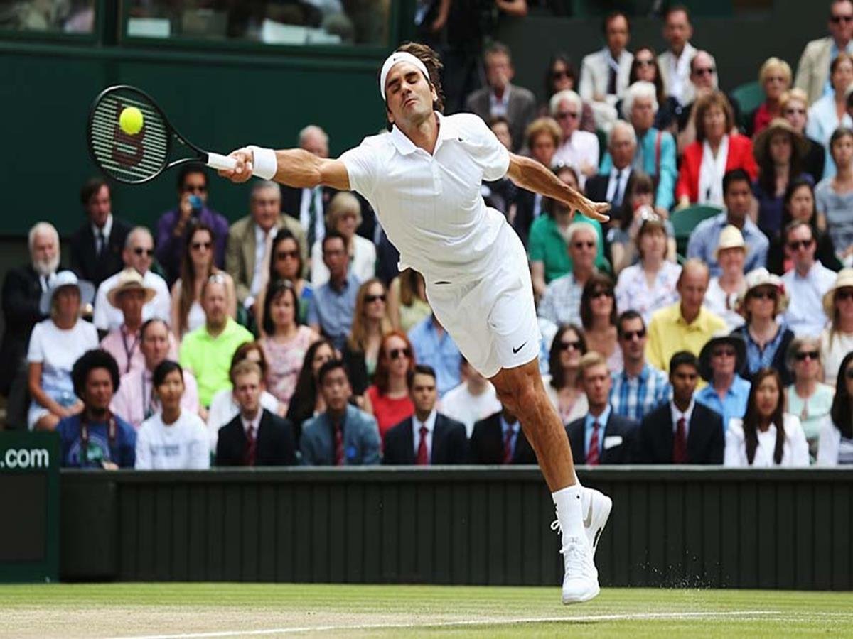 163 - 8 X 6 Photo - Tennis - Wimbledon Championship 2014 - Mens Final - Federer V Djokovic