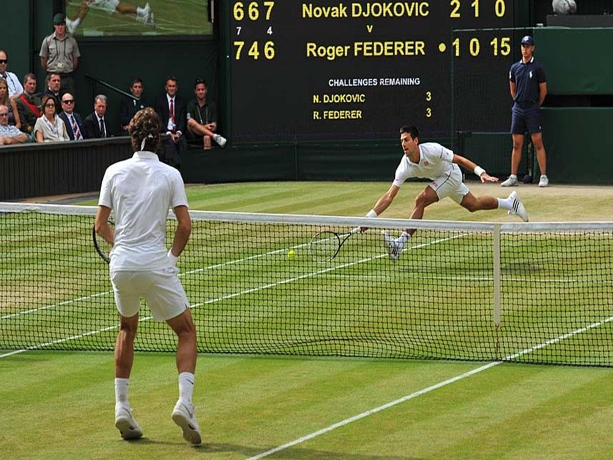 169 - 8 x 6 Photo - Tennis - Wimbledon Championship 2014 - Mens Final - Federer v Djokovic