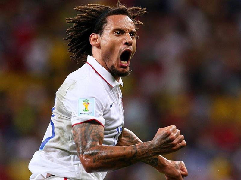 334 - 8 X 6 Photo - Football - FIFA World Cup 2014 - USA V Portugal - Jermaine Jones