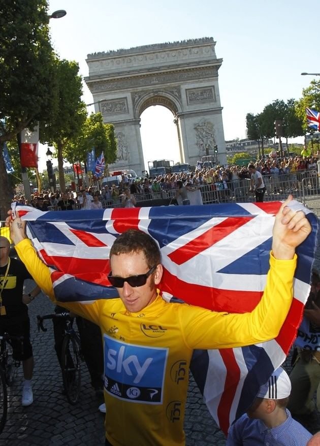 001 - 8 x 6 Photo - Tour de France 2012 - Bradley Wiggins