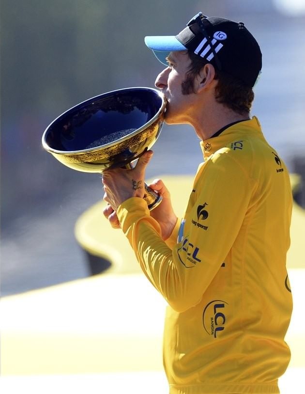 002 - 8 x 6 Photo - Tour de France 2012 - Bradley Wiggins