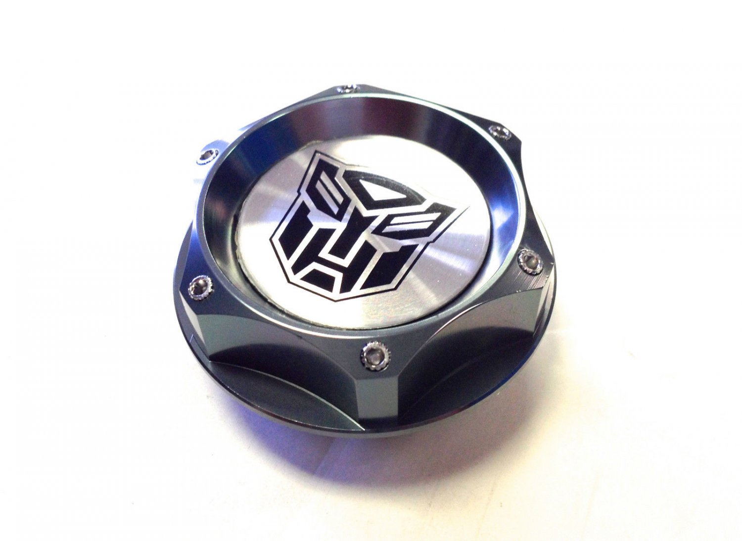 AUTOBOT TRANSFORMERS BILLET GUNMETAL OIL CAP FOR HONDA ACURA