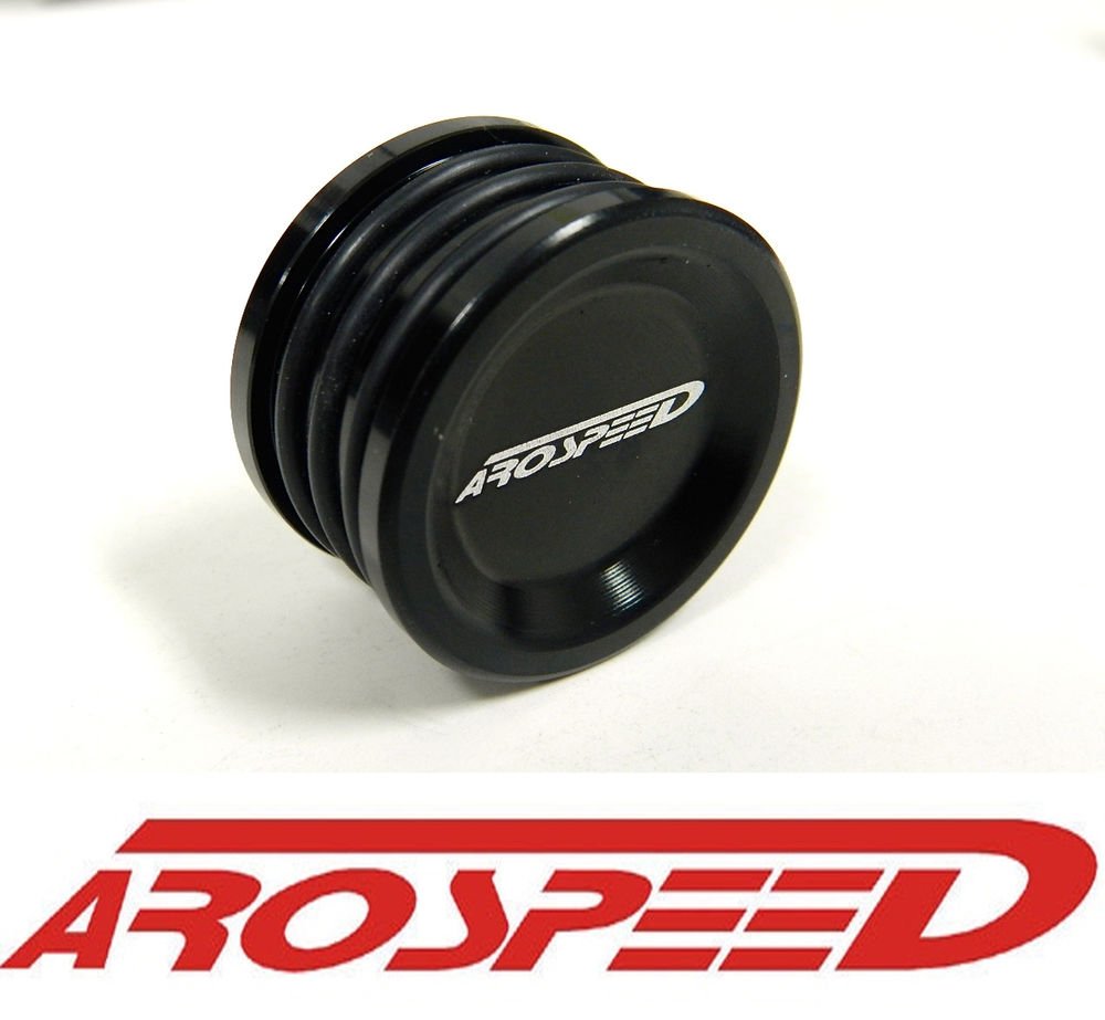 AROSPEED CNC BILLET ALUMINUM 3 O-RING RACE CAM SEAL JDM BLACK