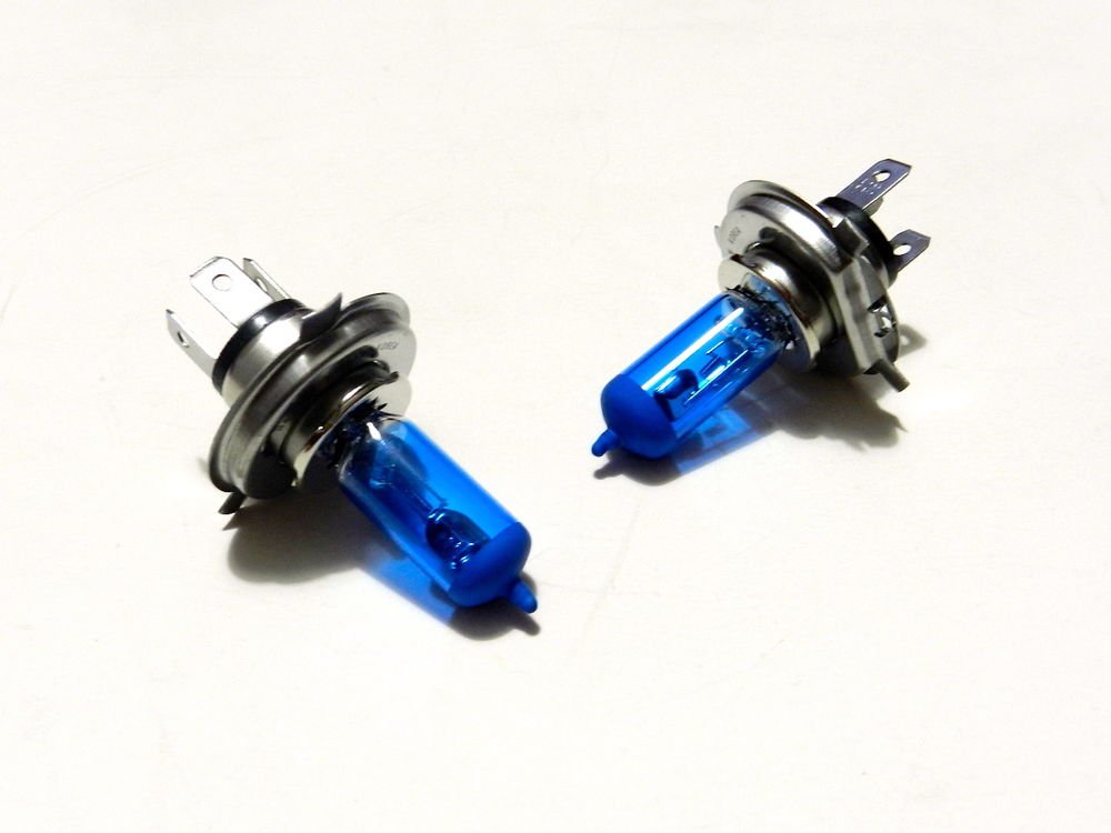 BLUE - X2 H4 HIGH PERFORMANCE XENON HEADLIGHT BULBS