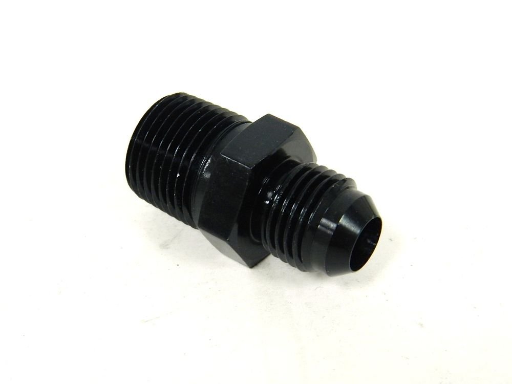 BLACK -6 6AN AN6 FUEL RAIL FITTING FOR HONDA D15 D16 B16 B18 B20 H22 H23