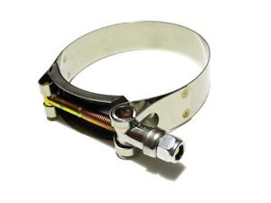 4" UNIVERSAL STAINLESS STEEL ZINC COATED RACING T BOLT CLAMP - x1