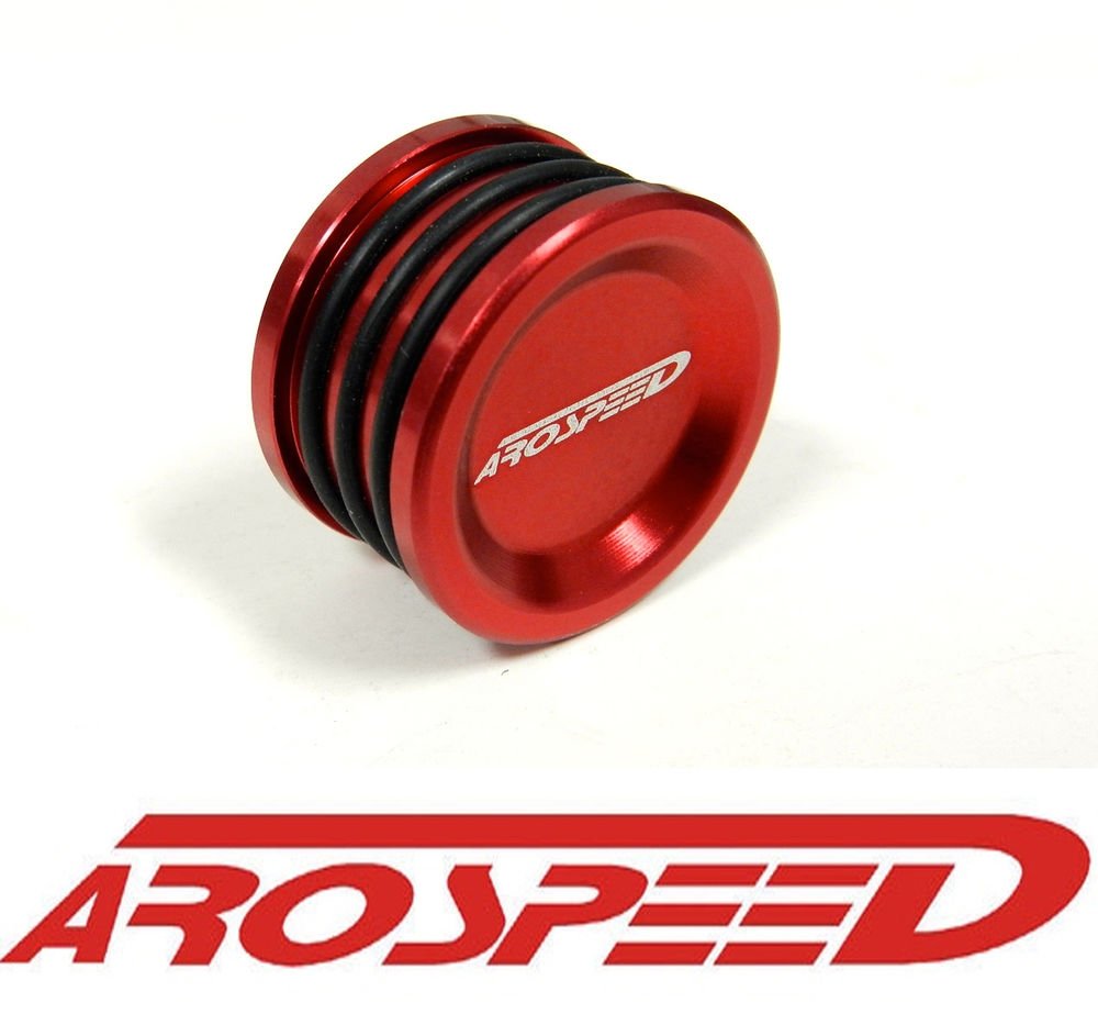 AROSPEED CNC BILLET ALUMINUM 3 O-RING RACE CAM SEAL JDM RED