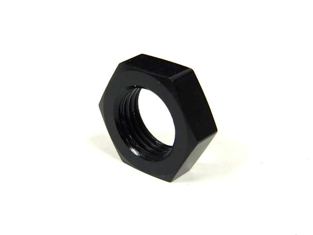 UNIVERSAL ALUMINUM -10 AN10 10AN BULKHEAD NUT FITTING BLACK