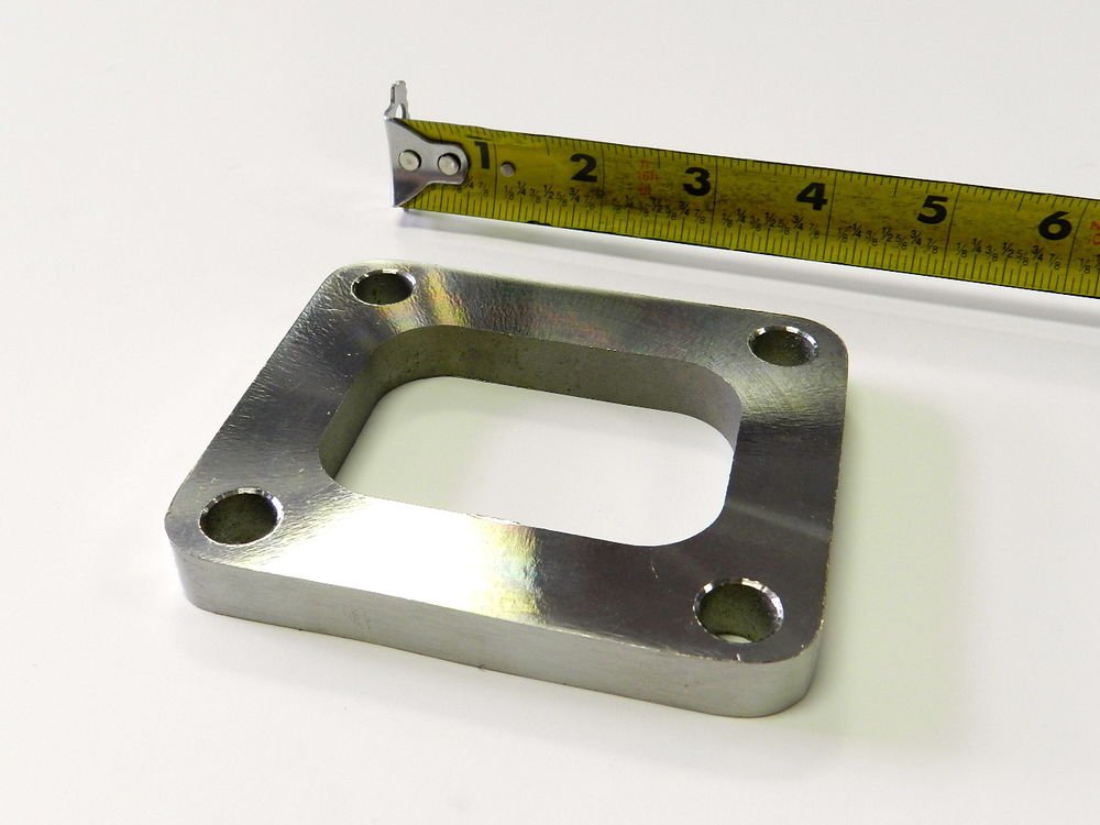 STAINLESS STEEL 4 BOLT WELDABLE ADAPTER FLANGE FOR T4 TURBO