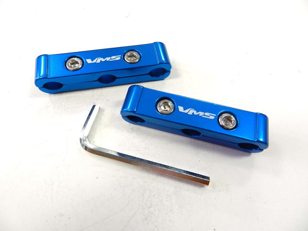 4PC V6 BLUE SPARK PLUG WIRE SEPARATOR DIVIDER SET