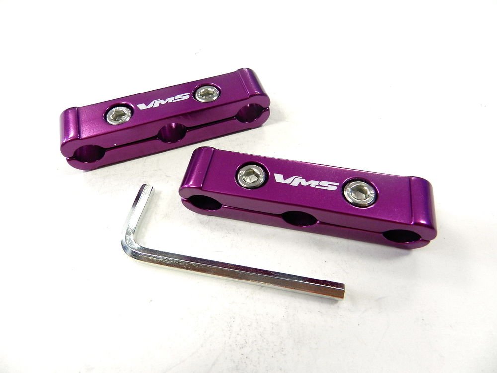 2PC V6 PURPLE SPARK PLUG WIRE SEPARATOR DIVIDER SET