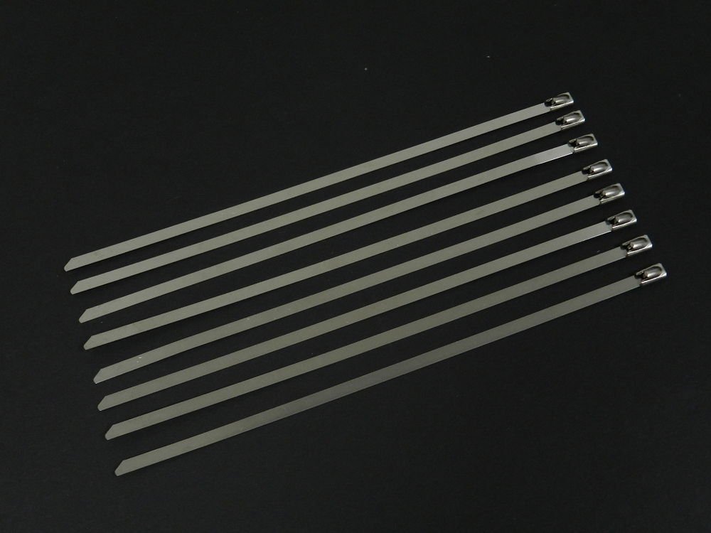 X6 UNIVERSAL 12" STAINLESS STEEL ZIP TIE CABLE FOR DOWNPIPE INTERCOOLER PIPING