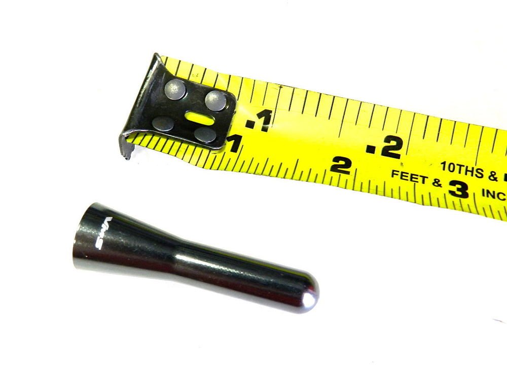 GUNMETAL UNIVERSAL BILLET SHORT STUBBY SCREW IN ANTENNA 2" 50MM - TOYOTA