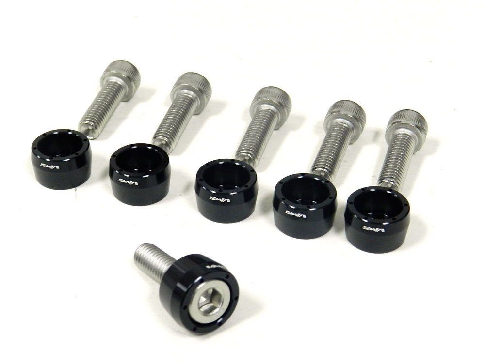 BLACK HONDA RUCKUS 6PC SEAT BRACKET BOLT AND WASHER KIT