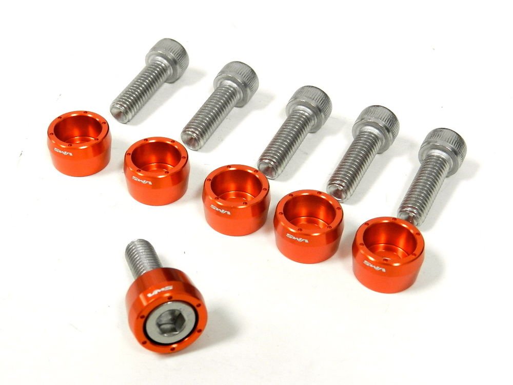 ORANGE HONDA RUCKUS 6PC SEAT BRACKET BOLT AND WASHER KIT