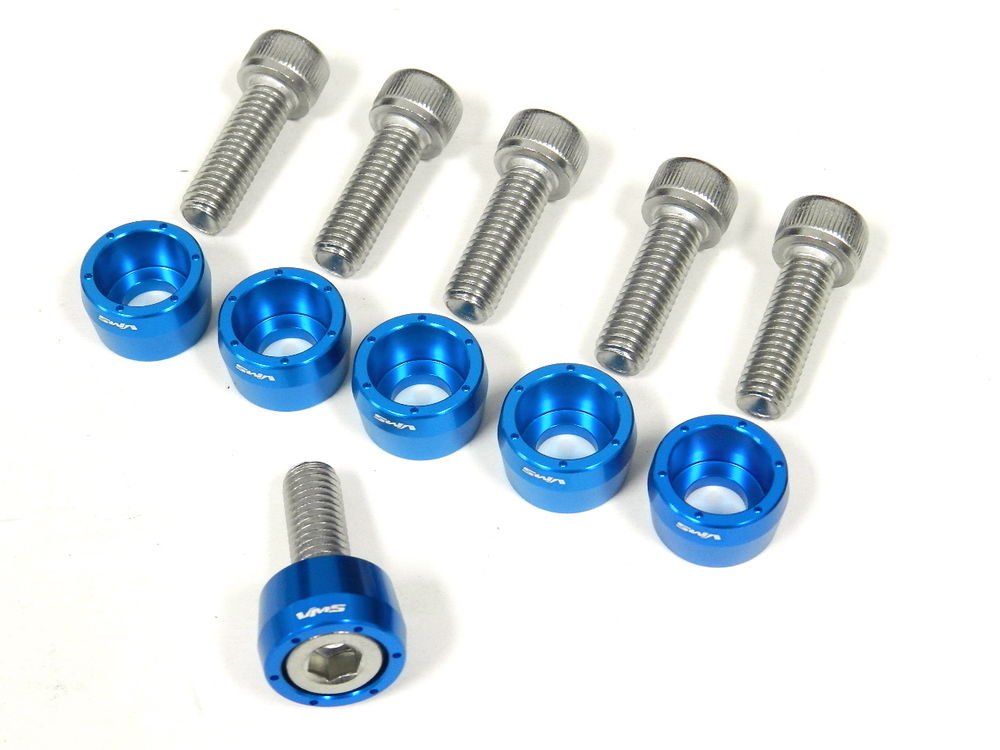 BLUE HONDA RUCKUS 6PC SEAT BRACKET BOLT AND WASHER KIT
