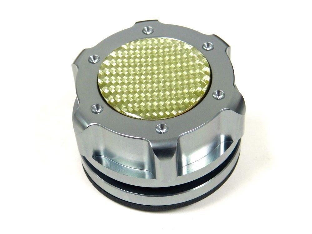 SILVER CARBON CNC BILLET ENGINE OIL FILLER CAP FOR 99-09 VOLKSWAGEN GOLF GTI