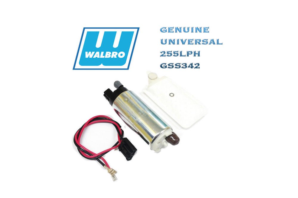 GENUINE WALBRO 255 LPH ELECTRIC HIGH FLOW IN-TANK FUEL PUMP & INSTALLATION KIT 6