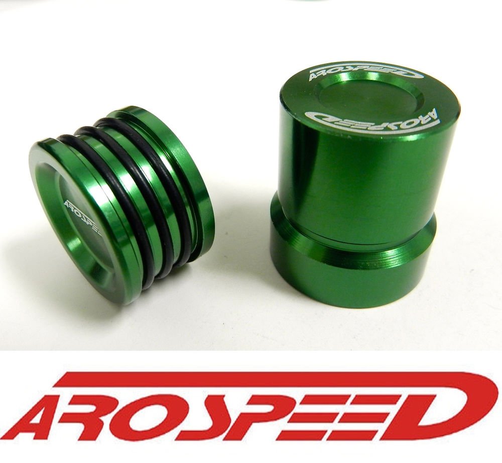 AROSPEED GREEN OBD0 JDM VTEC SOLENOID COVER & CAM SEAL COMBO B16 B16A