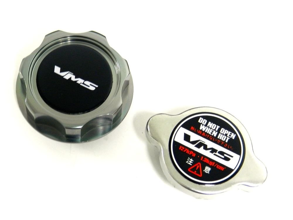 VMS RACING GUNMETAL OIL CAP + RACING RADIATOR CAP HONDA ACURA B