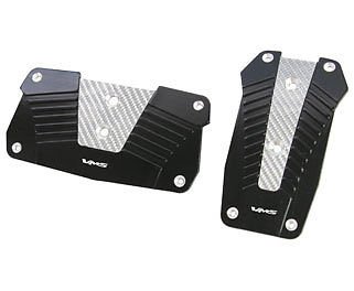 VMS RACING ALUMINUM PEDAL PAD COVER KIT AUTO TRANSMISSION AT 2PC - BLACK #2
