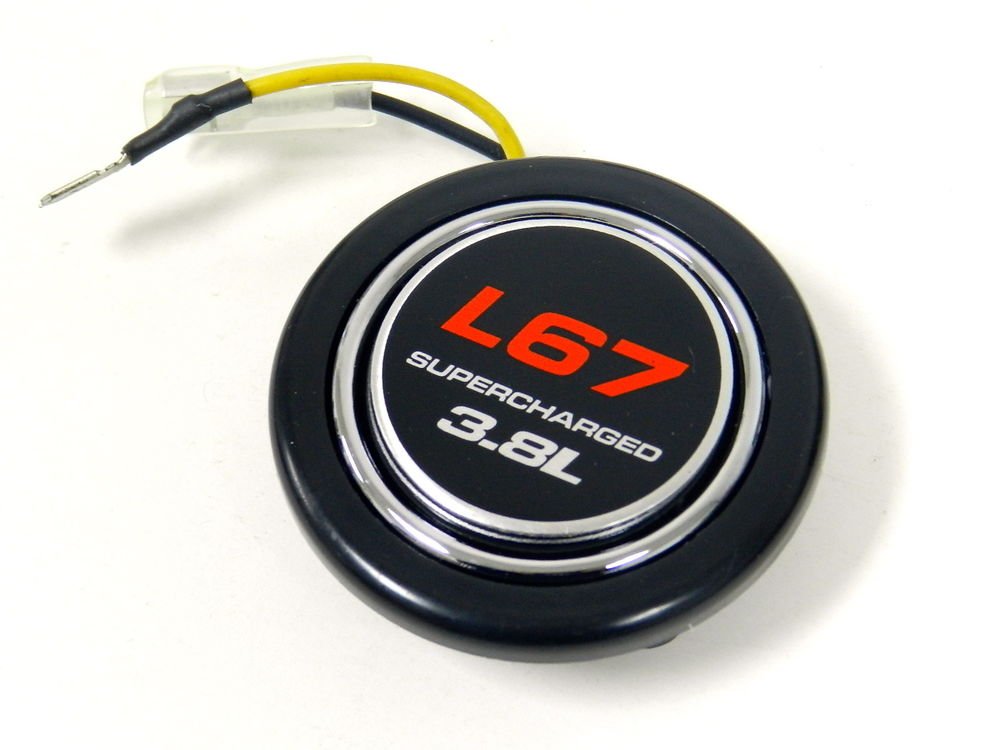 CHEVY GM L67 3.8L SUPERCHARGED UNIVERSAL 2" RACING STEERING WHEEL HORN BUTTON