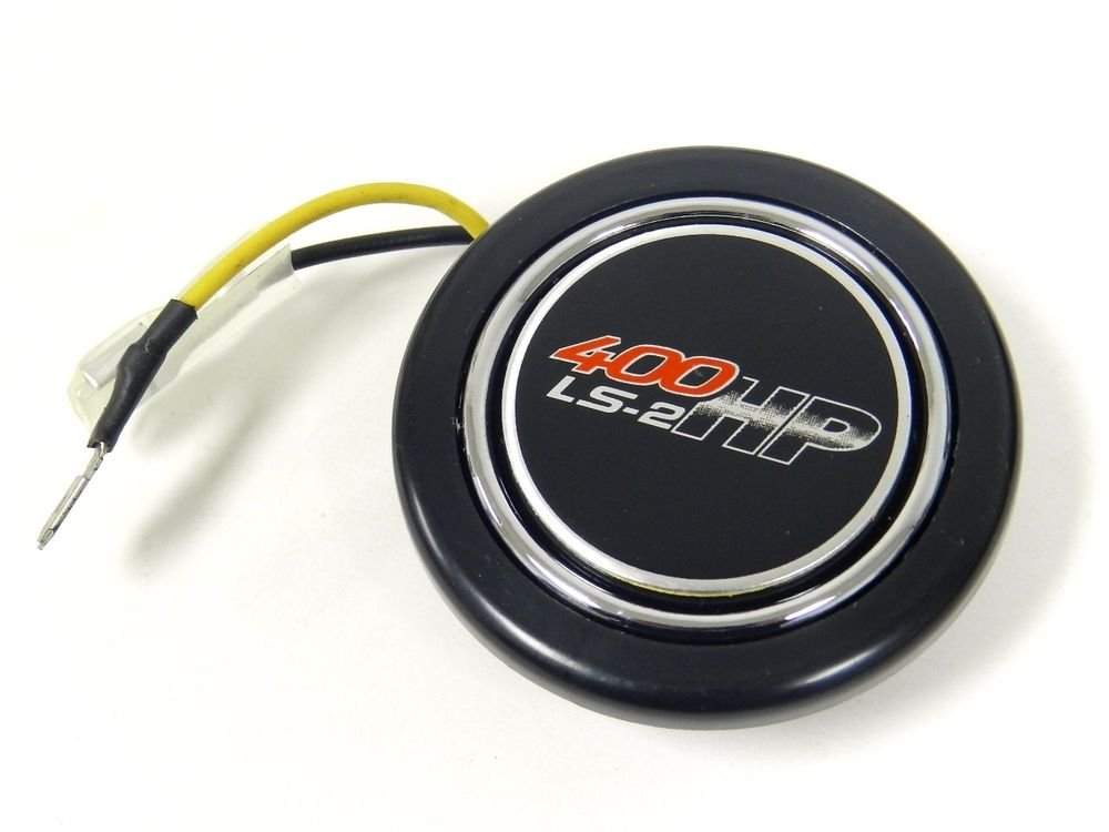 CHEVY GM 400 HP LS2 UNIVERSAL 2" RACING STEERING WHEEL HORN BUTTON