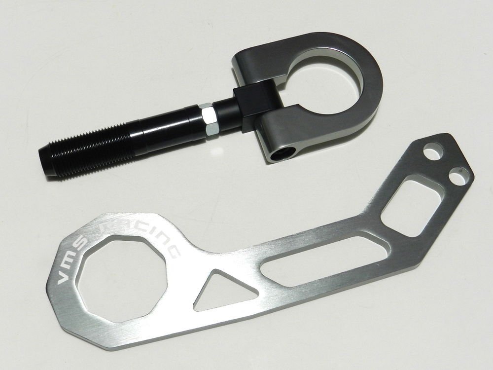 VMS RACING FRONT & REAR TOW HOOK KIT 05-10 SCION TC ANT10 - GUNMETAL