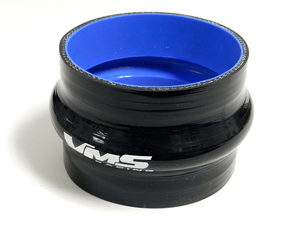 VMS RACING 3 PLY REINFORCED SILICONE STRAIGHT HUMP COUPLER 2.5" BLACK