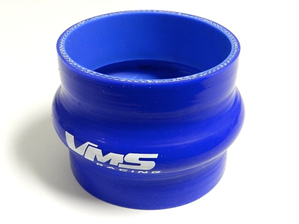 VMS RACING 3 PLY REINFORCED SILICONE STRAIGHT HUMP COUPLER 4" BLUE