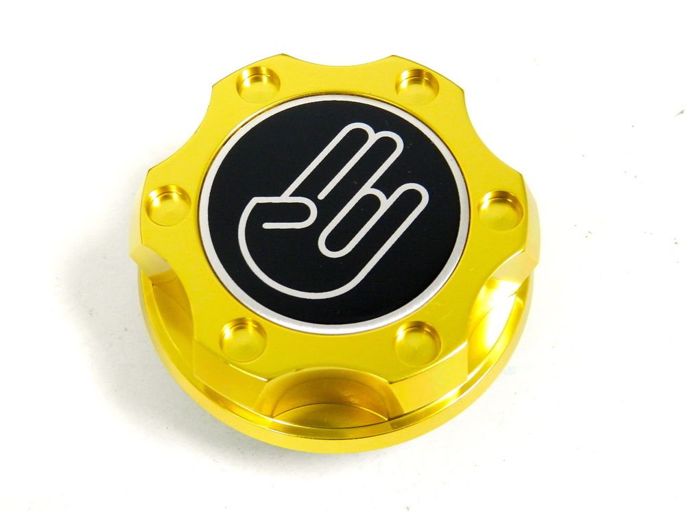 GOLD SHOCKER BILLET CNC RACING ENGINE OIL FILLER CAP FOR HONDA ACURA