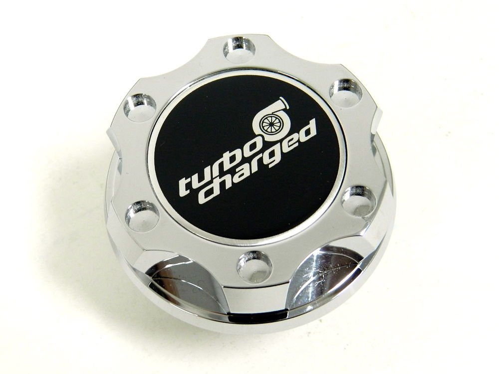 CHROME TURBOCHARGED BILLET RACING ENGINE OIL FILLER CAP FOR NISSAN INFINITI