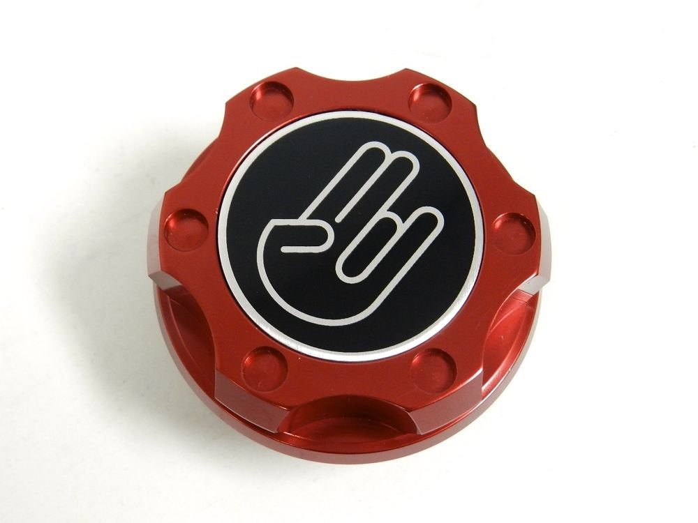 RED SHOCKER BILLET RACING ENGINE OIL FILLER CAP FOR NISSAN INFINITI